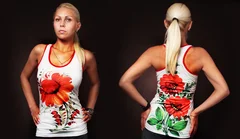 Украинская - маки, петриковка (майка)